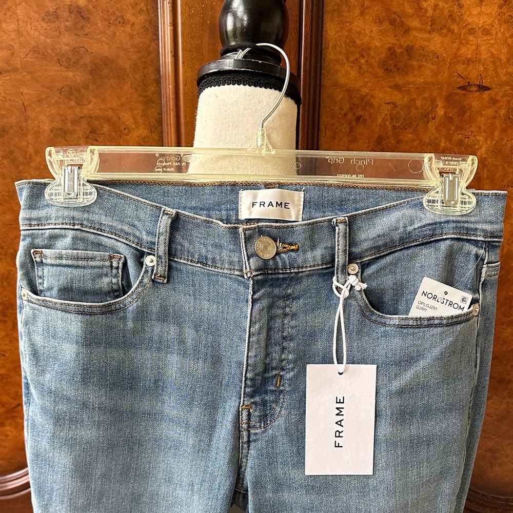 Frame Le Garcon Mid Rise Crop Boyfriend Jeans - Picture 5 of 11